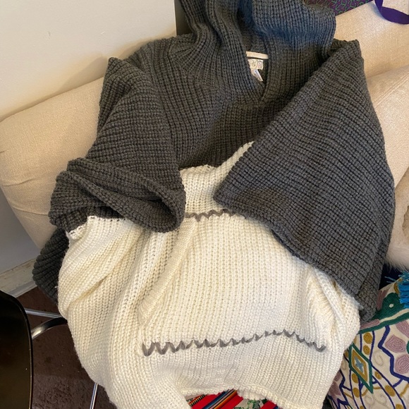 Free People Brook side, hooded poncho, very good condition, One size - Picture 7 of 14